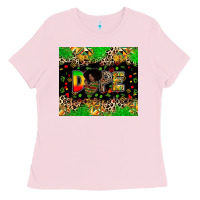 Bubblegum Pink dope juneteenth Ladies Tee - Zillion Design Studio