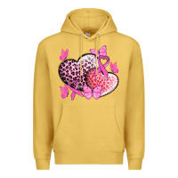 Antique Gold Cancer hearts Cancer Awaneress Premium Hoodie - HowdyJamesFarm