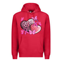 Cardinal Cancer hearts Cancer Awaneress Premium Hoodie - HowdyJamesFarm