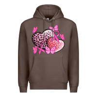 Coffee Cancer hearts Cancer Awaneress Premium Hoodie - HowdyJamesFarm