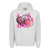 Dove Grey Cancer hearts Cancer Awaneress Premium Hoodie - HowdyJamesFarm