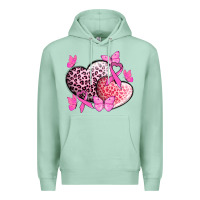 Seafoam Cancer hearts Cancer Awaneress Premium Hoodie - HowdyJamesFarm