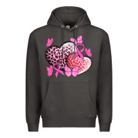 Smoke Cancer hearts Cancer Awaneress Premium Hoodie - HowdyJamesFarm