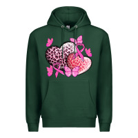 Sports Green Cancer hearts Cancer Awaneress Premium Hoodie - HowdyJamesFarm