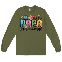 Army Green para professional Long Sleeve Tee - MaliasSmallBusiness