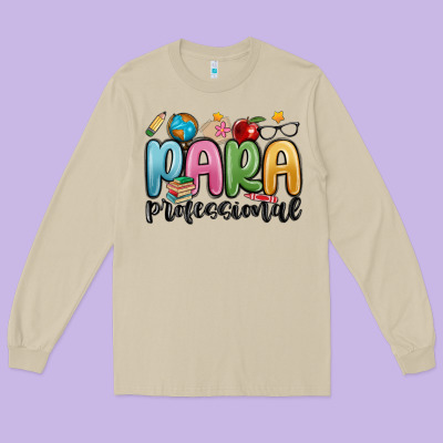 Para Professional Long Sleeve Tee Designed By Maliassmallbusiness