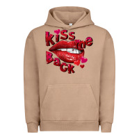 Pigment Burro Kiss me back Valentine's Day Urban Hoodie - FaDigitalArtStudio