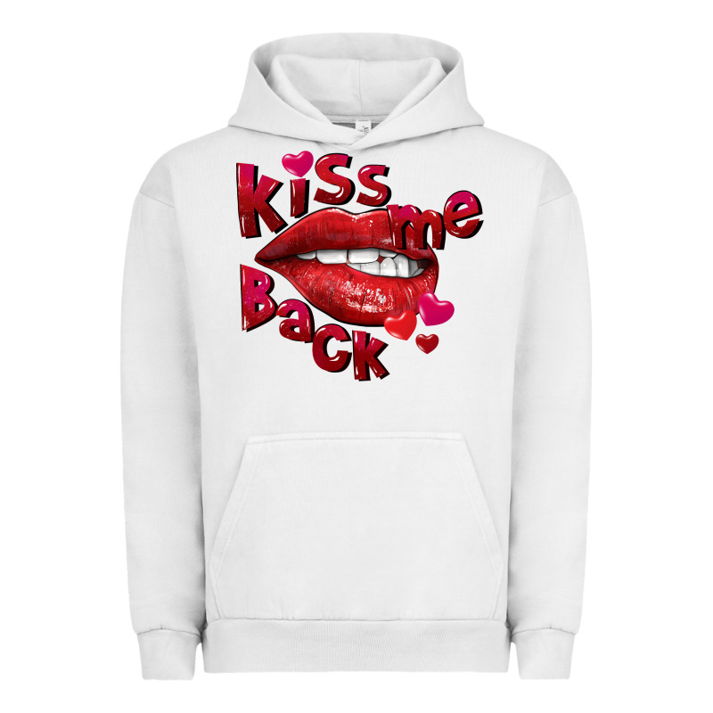 Kiss Me Back Valentine's Day Urban Hoodie by FaDigitalArtStudio | Teevron