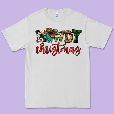 Howdy Christmas Premium Tee Designed By Fadigitalartstudio