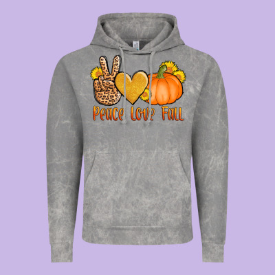 Peace Love Fall Vintage Hoodie Designed By Adodesignshop