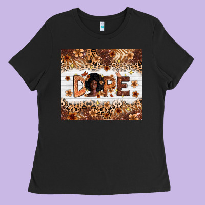 Dope Melanin Ladies Tee Designed By Zillion Design Studio