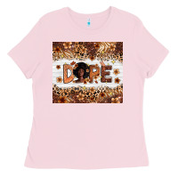 Bubblegum Pink Dope Melanin Ladies Tee - Zillion Design Studio