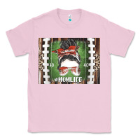 Bubblegum Pink American Football Mom life Classic Tee - CowhideDigitalArt