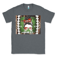 Charcoal Heather American Football Mom life Classic Tee - CowhideDigitalArt