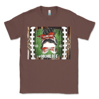 Chestnut American Football Mom life Classic Tee - CowhideDigitalArt