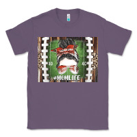 Lavender American Football Mom life Classic Tee - CowhideDigitalArt