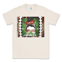 Natural American Football Mom life Classic Tee - CowhideDigitalArt