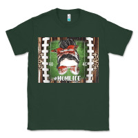 Sports Green American Football Mom life Classic Tee - CowhideDigitalArt