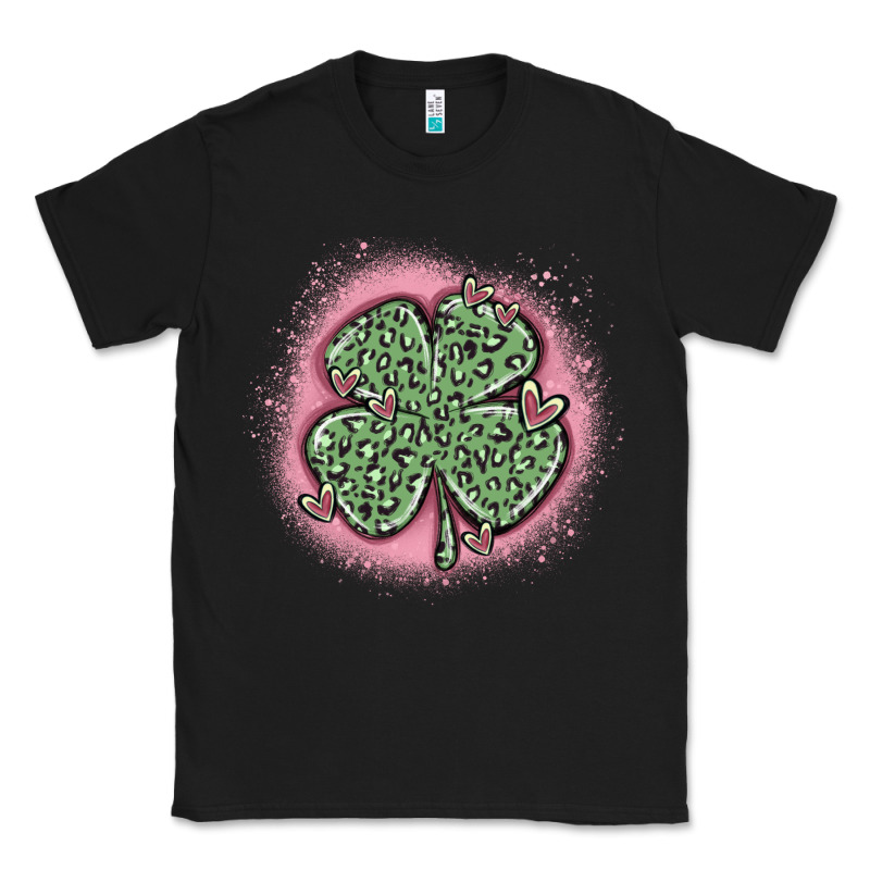 Leopard Shamrocks With Hearts Classic Tee by MaliasSmallBusiness | Teevron
