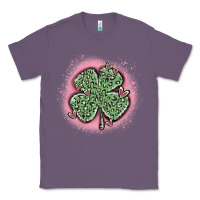 Lavender leopard shamrocks with hearts Classic Tee - MaliasSmallBusiness
