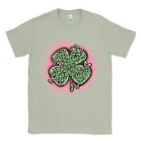 Matcha leopard shamrocks with hearts Classic Tee - MaliasSmallBusiness