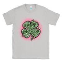 Moon Dust leopard shamrocks with hearts Classic Tee - MaliasSmallBusiness