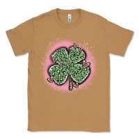 Toasted Coconut leopard shamrocks with hearts Classic Tee - MaliasSmallBusiness