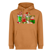 Meerkat Christmas coffee cup Heavyweight Hoodie - NancyCooperArtShop