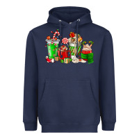 Navy Christmas coffee cup Heavyweight Hoodie - NancyCooperArtShop