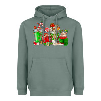 Sage Christmas coffee cup Heavyweight Hoodie - NancyCooperArtShop