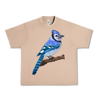 Burro Blue Jay Bird Urban Heavy Tee - LillyAllenDesigns