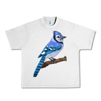 Lunar Rock Blue Jay Bird Urban Heavy Tee - LillyAllenDesigns