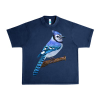 Navy Blue Jay Bird Urban Heavy Tee - LillyAllenDesigns