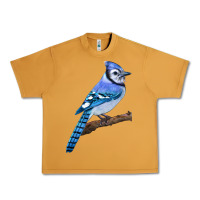 Peanut Butter Blue Jay Bird Urban Heavy Tee - LillyAllenDesigns