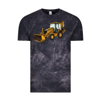 Cloud Black Backhoe Loader Truck Vintage Tee - LillyAllenDesigns