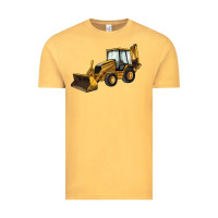 Vintage Mustard Backhoe Loader Truck Vintage Tee - LillyAllenDesigns