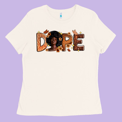 Dope Melanin Ladies Tee Designed By Zillion Design Studio