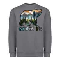 Storm camping bear Heavyweight Sweatshirt - MaliasSmallBusiness