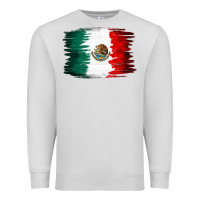 Dove Grey Mexican flag Premium Sweatshirt - NancyCooperArtShop