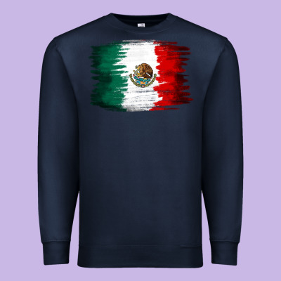 Mexican Flag Premium Sweatshirt Designed By Nancycooperartshop