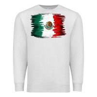 Oatmeal Heather Mexican flag Premium Sweatshirt - NancyCooperArtShop