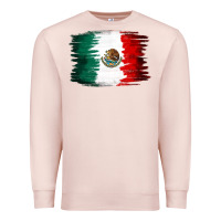Pale Pink Mexican flag Premium Sweatshirt - NancyCooperArtShop