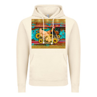 Vintage Artic western coop animals farm chicken chick rooster sunflowers wooden sera Vintage Hoodie - Artiststas
