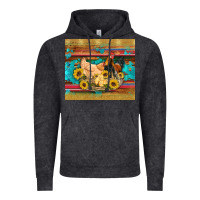 Vintage Black western coop animals farm chicken chick rooster sunflowers wooden sera Vintage Hoodie - Artiststas
