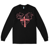 Black retro christian valentine Long Sleeve Tee - MaliasSmallBusiness