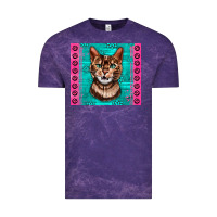 Cloud Purple Western Bengal Cat Vintage Tee - LillyAllenDesigns