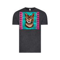 Vintage Black Western Bengal Cat Vintage Tee - LillyAllenDesigns