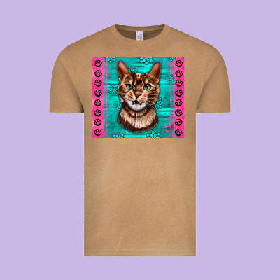 Western Bengal Cat Vintage Tee Designed By Lillyallendesigns