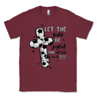 Burgundy soccer Classic Tee - MaliasSmallBusiness