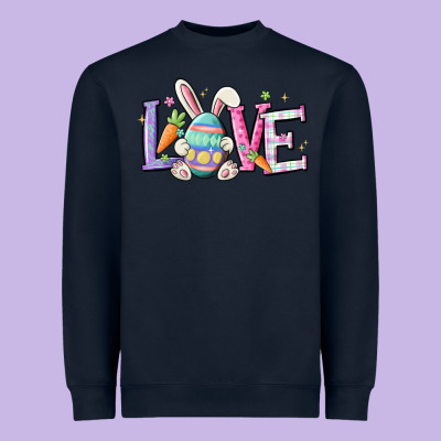 Love Easter Heavyweight Sweatshirt Designed By Maliassmallbusiness